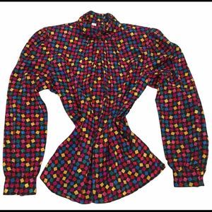 Vintage Laura & Jayne Collection Confetti Blouse